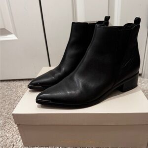 Marc Fisher Black leather Ankle Boots